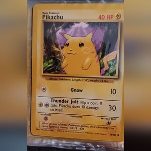 Pikachu Pokemon card